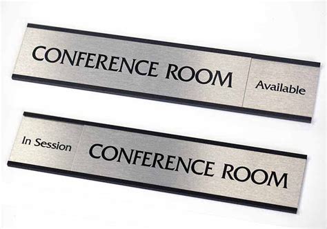 In-Out Sliding Office Signs & Office Door Signs, Custom Conference Room ...