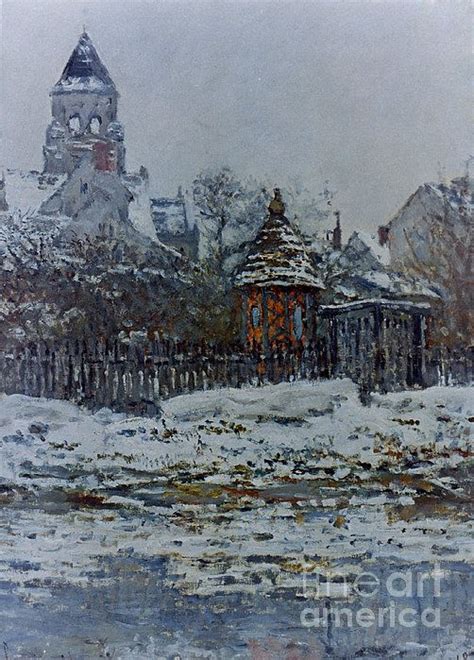 MONET: CHURCH/VETH., 1879. Claude Monet: The Church at Vetheuil. Oil on ...