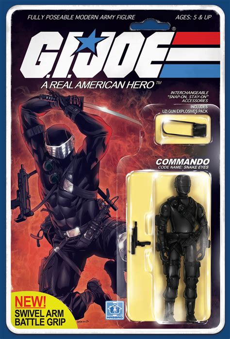 Hall of Comics Exclusive G.I. Joe #215 Snake Eyes Action Figure Variant ...