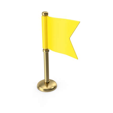 Yellow Flag Symbol 3D Object 2380787371 | Shutterstock