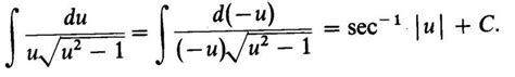 Derivative of inverse secant