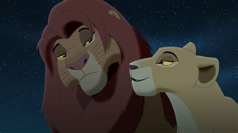 We never get to see Simba and Nala kiss by touching their noses like ...