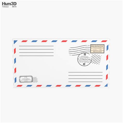 Envelope 3D model - Download Hobbies on 3DModels.org