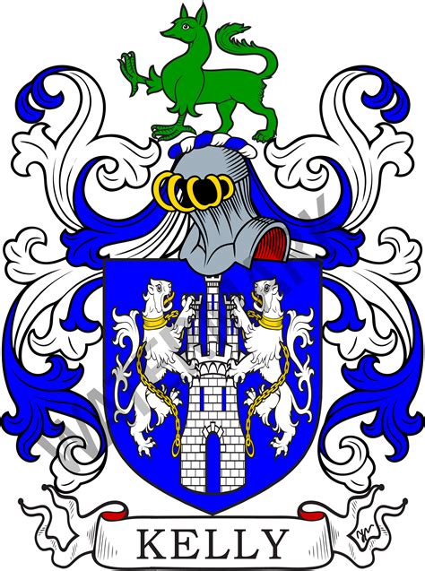 Kelly Family Crest Digital Download Kelly Coat of Arms JPG File ...