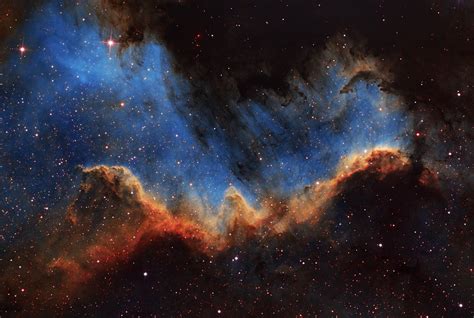 Cygnus Wall - Part of North America Nebula in SHO - Sky & Telescope ...