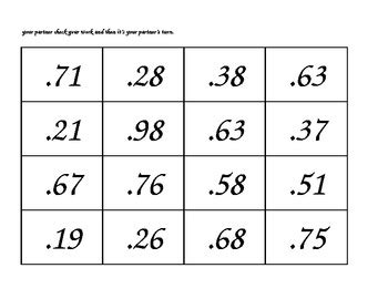 Greater than or Less than--A Decimals Game by Danielle Lucas | TpT