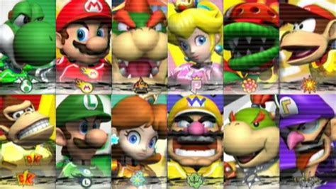 Mario Strikers Charged - All Characters - YouTube