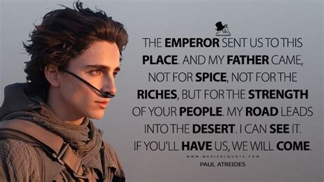 Dune (2021) Movie Quotes - MagicalQuote | Dune quotes, Paul atreides ...