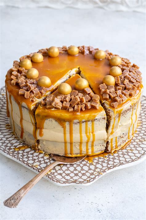 Mary Berry Salted Caramel Cake - Supergolden Bakes