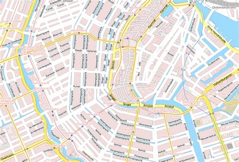 Begijnhof-Stadtplan mit Luftbild und Unterkünften von Amsterdam