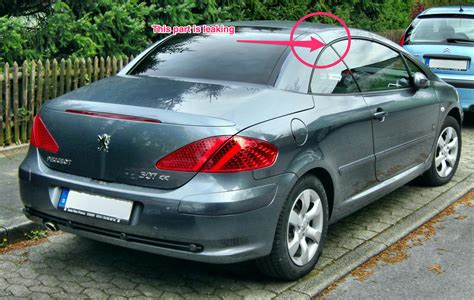 307 CC Leaky roof / weatherstrip replacement possible? | Peugeot Forums