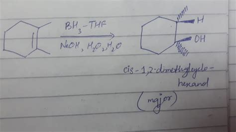 [Solved] What is the major product to the following reaction? 1. BH3 ...