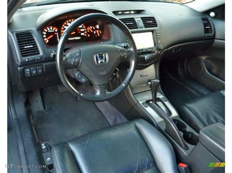 2005 Honda Accord EX V6 Coupe Black Dashboard Photo #61523815 ...