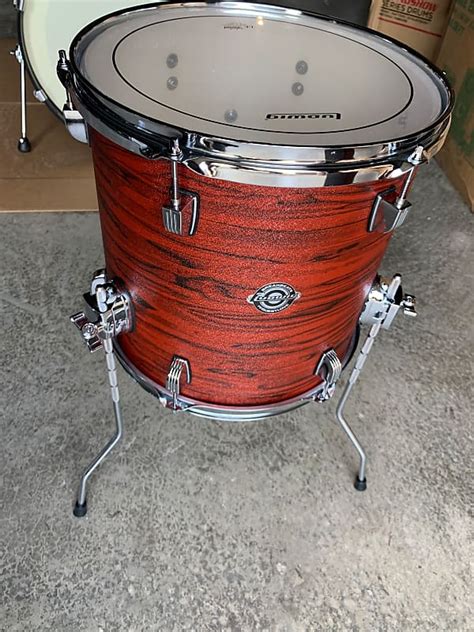 Ludwig Breakbeats 13 x 13 floor tom Mojave red swirl | Reverb