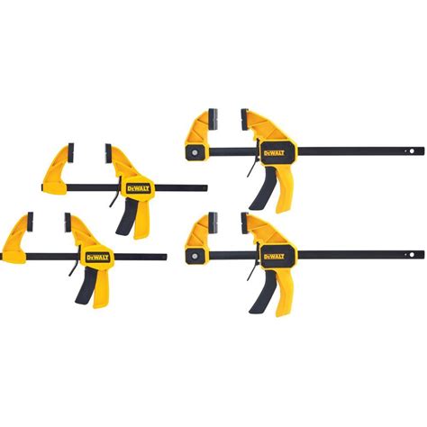 DEWALT Medium and Large Trigger Clamp (4 Pack) DWHT83196 - The Home ...