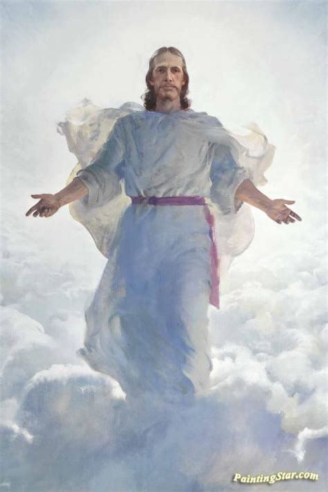 Resurrected Christ (second Coming Detail) Artwork By Harry Anderson Oil ...