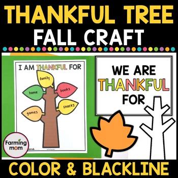 Thankful Tree Craft Thanksgiving Gratitude November Activities by ...