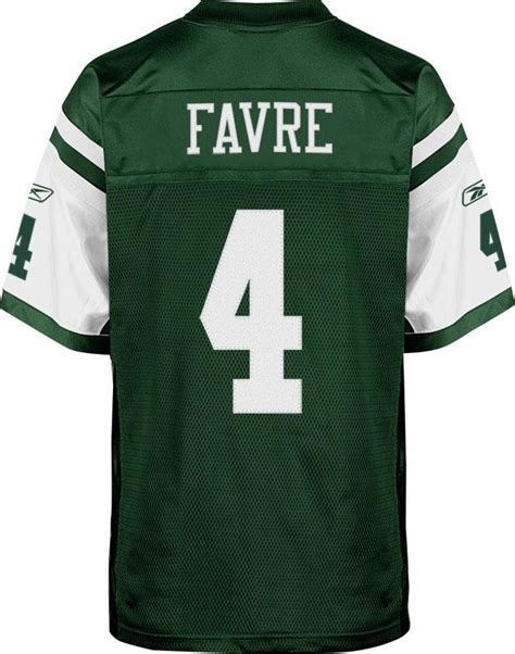 Brett Favre Authentic New York Jets Jersey by Reebok, Green, size 50 ...