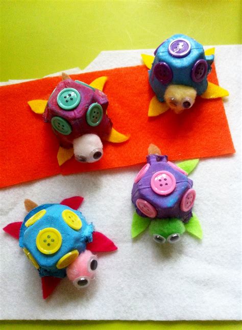 MunchkinTime: Easy Egg Carton Turtle Craft for Kids