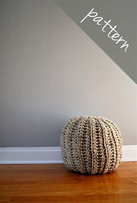 Crochet PATTERN Crochet Pouf Ottoman Floor Pillow - Etsy