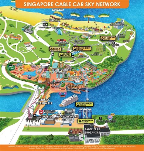 Sentosa Cable Car Map