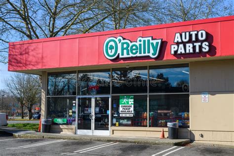 O`Reilly Auto Parts Store with Sign on Red Awning Editorial Photo ...