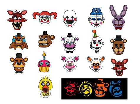 Fnaf Svg Vijf Nachten Bij Freddy S Set Freddy S Svg Etsy | The Best ...