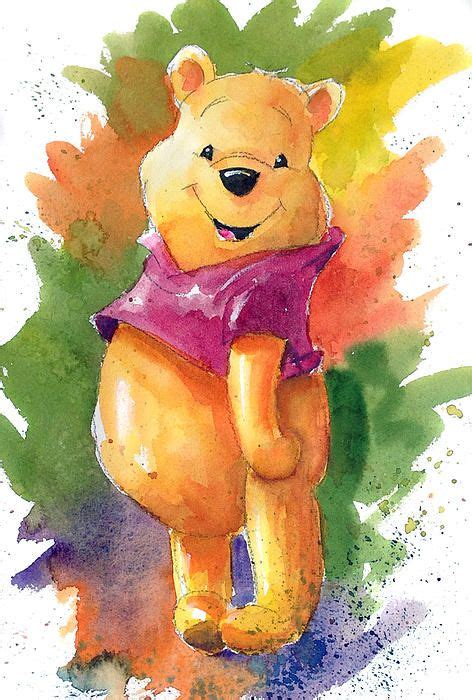 Winnie the Pooh by Andrew Fling | Disney paintings, Disney wall art ...