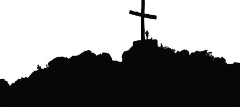 Silhouette Christian cross Clip art - hill png download - 8000*3584 ...