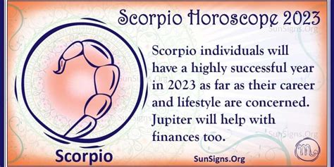 Scorpio Horoscope 2023 - Get Your Predictions Now! - SunSigns.Org