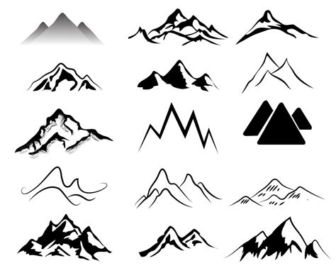 Black and White Mountain Logo - LogoDix