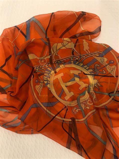 Vintage Hermes Shawl / Long Silk Scarf, Women's Fashion, Accessories on ...