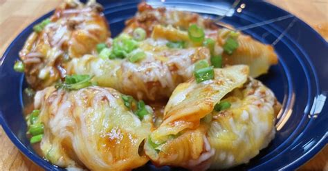 Taco Stuffed Shells Recipe with Salsa and Melted Cheese - BlogChef