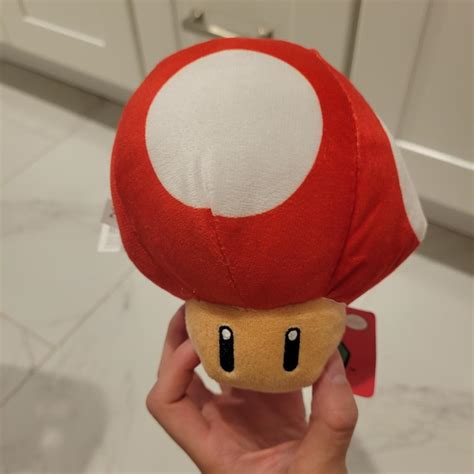 Super Mario red mushroom plush. Brand new with tags... - Depop