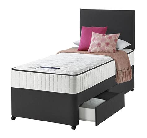 Single 3FT Divan Bed Set and Mattress with Drawer Options for Children ...