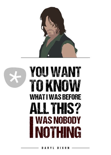 "Daryl Dixon - Minimalist Quote Poster" Graphic/Illustration art prints ...