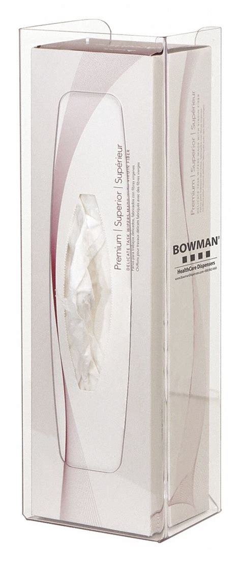 BOWMAN DISPENSERS, Wall, (150) Wipes Capacity, Dry Wipe Dispenser ...