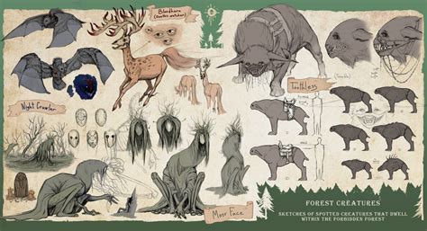 ArtStation - Fantasy Forest Creatures