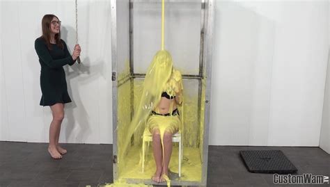 Emily Stripped to Underwear for Gunge Tank | CustomWam