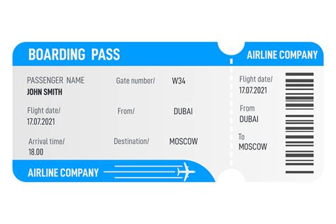 Plane Ticket Drawing