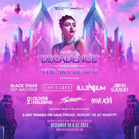 Decadence Arizona: The Sky Realm phase 1 lineup is here! | Decadence ...