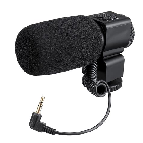 3.5mm External Stereo Microphone MIC for Canon DSLR Camera DV Camcorder ...