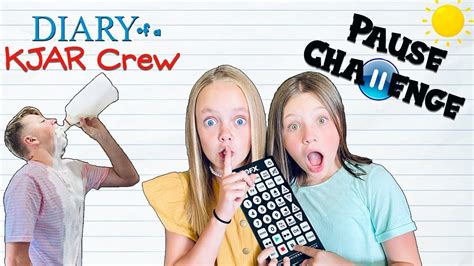 PAUSE Challenge With KIDS FUN TV!! Fun Squad Sneaky Jokes!! DIARY of a ...