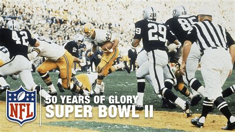 Packers vs. Raiders: Super Bowl II Highlights | 50 Years of Glory - YouTube