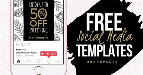 Free Social Media Templates Pack for Photoshop & Illustrator - BrandPacks