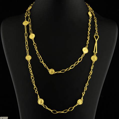 24K 995 Pure Gold Necklace for Women - 1-1-GN-V00633 in 54.820 Grams