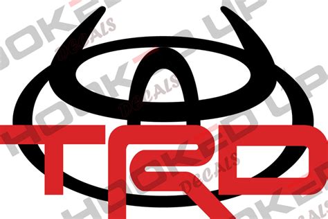 Toyota TRD Logo Transfer Vinyl Decal - 2 Colors | eBay