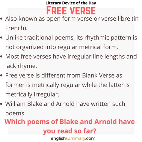 Free Verse Definition Poetry - DEFINITIONKD