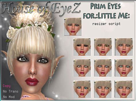 House of EyeZ: PRIM EYES for .:Little Me:. Tiny Avatar Mesh