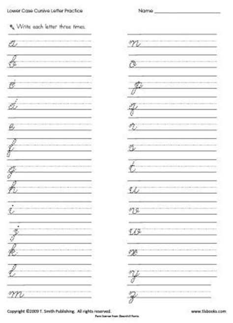 Cursive Letter Tracing Worksheets - Lowercase Letters A-z | Cursive ...